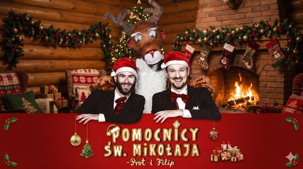 Prot i Filip – Pomocnicy Świętego Mikołaja - spektakl mobilny Fundacji TuleTole